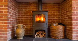woodburning stove fireplace